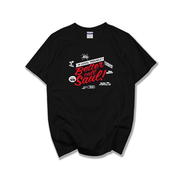

2020 new better call saul breaking bad saul goodman jimmy t shirt sleeve funny tv show jersey men