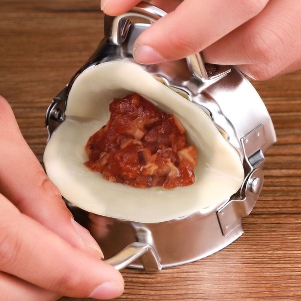 

easy diy dumpling tools jiaozi maker mould eco-friendly pastry stainless steel kitchen tools dough cutter kitchen making tools