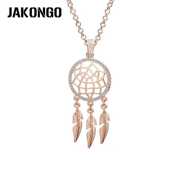 

jakongo new arrival crystal gold color dreamcatcher necklace pendants chain necklace women's fashion christmas gift, Silver