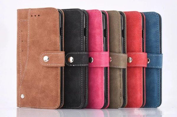 

2018 new sided card holder magnetic flip book stand luxury leather wallet case for iphone 7 6 6s plus