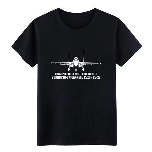 

men's sukhoi su 27 flanker t shirt design 100% cotton crew neck fit fashion spring standard shirt