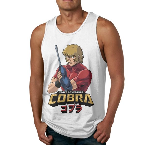 

аниме cobra space adventure качество cotton tank top graphic print o-образным вырезом летние топы