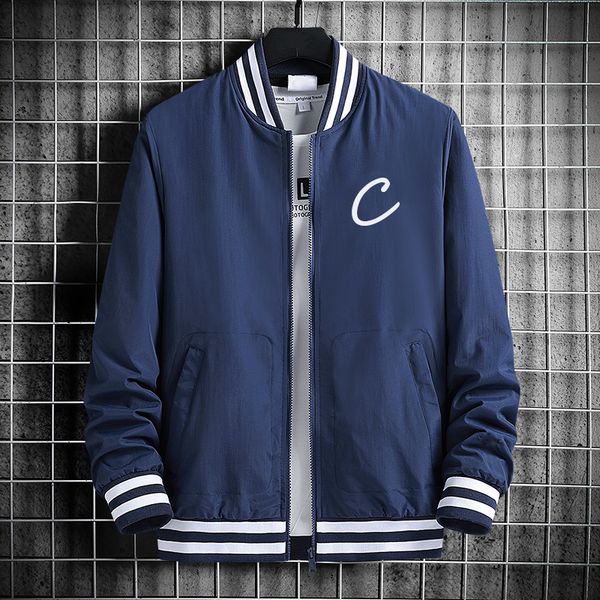 

mens embroidery letter pattern jackets men casual outerwear women autumn winter coats long sleeve zipper jacket high quality, Black;brown