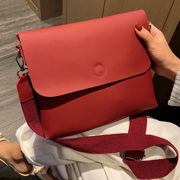 

women leather handbag high capacity shoulder messenger bags ladies simple solid color crossbody bags 2019 new fashion mother bag