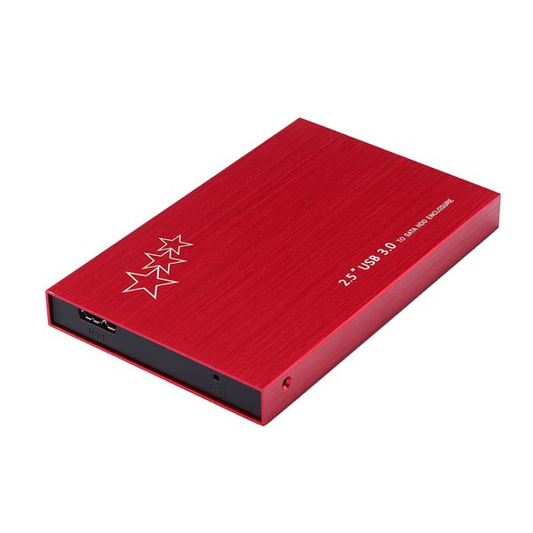 

portable 2.5'' usb 3.0 sata hard disk box external hard drive enclosure red