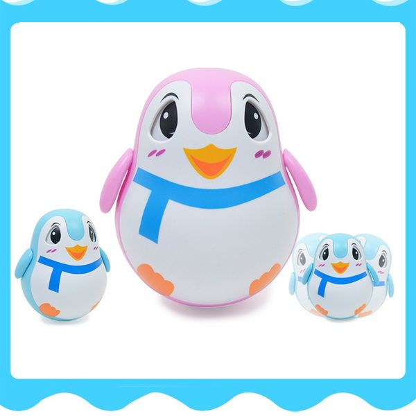 

0-3 years baby rattle bell toy penguin animals tumbler sound gift