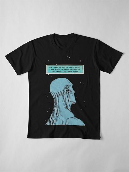 

watchmen dr. manhattan i'm tired of the earth black t-shirt size s - 3xl breathable tee shirt