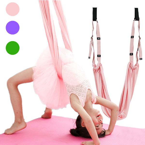 

resistance bands adjustable aerial yoga hammock anti-gravity swing indoor lower waist trainer for handstand body stretching inversion exerci
