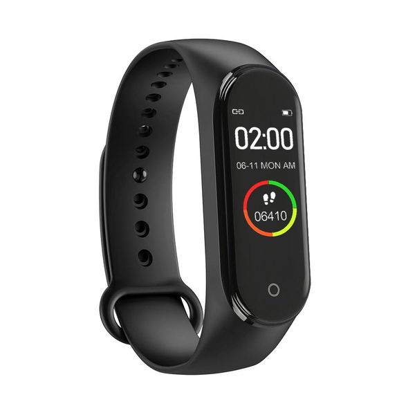

2020 m4 fitness bracelet smart watch band trcker sport pedometer heart rate blood pressure smarthwatch for women men wristbands