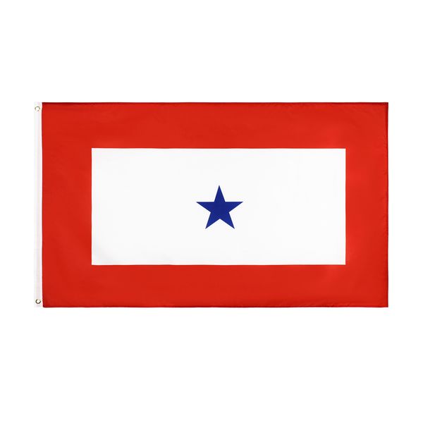 

wholesale direct factory hanging 90x150 cm 3x5 ft family member military service banner 1 blue star sevice flag
