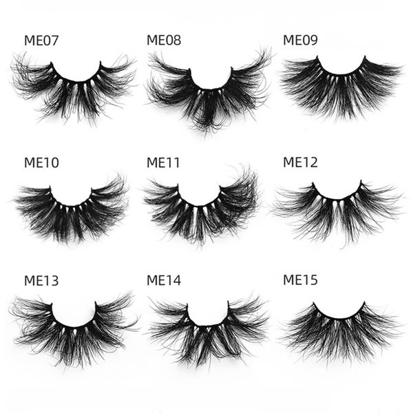 

me series maquillaje mink hair 25mm natural natural 3d mink eyelashes handmade beauty tools mink lashes false eyelashes wholesale