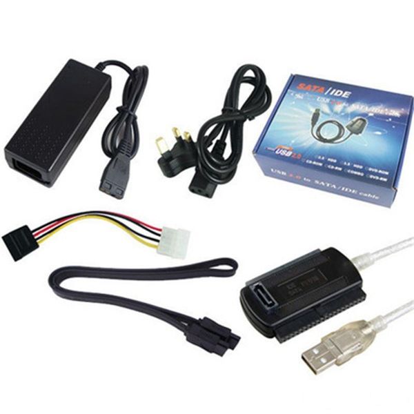 

10pcs/lot usb to ide & usb to sata cable & converter external hard drive optical drive drive usb to serial/parallel port cable