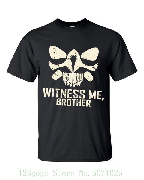 

immortan joe witness me war boys mad max fury road film black t shirts s - 3xl t shirt clothes