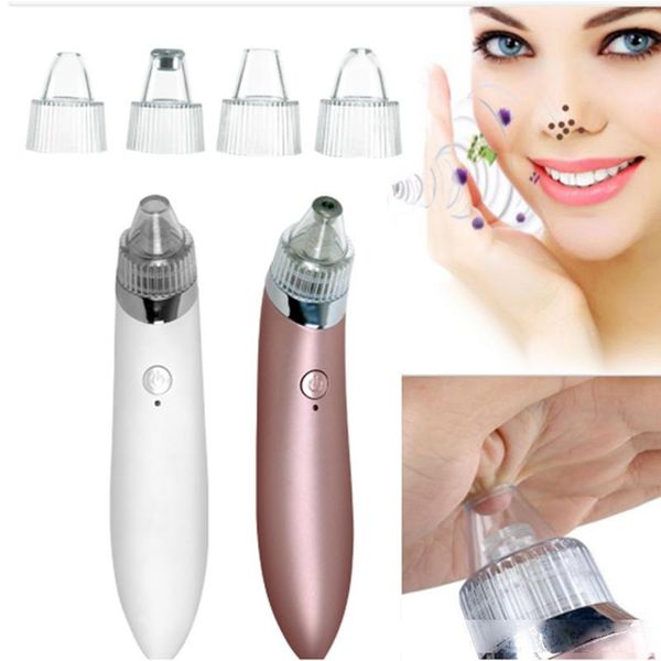 

2020 electric acne remover point noir blackhead vacuum extractor tool black spots pore cleaner skin care massager face lift tool kit