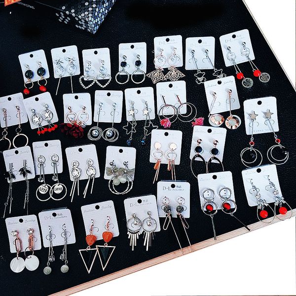 

trendy crystal round pendant drop earrings for women fashion pearl charm statement jewelry wedding earrings female 2020, Silver