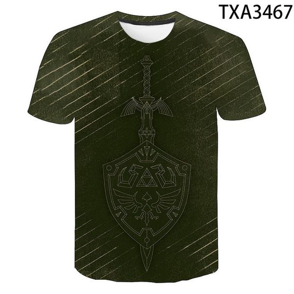 

new zelda clothing wild street anime trend quality 3d print shirts graphic funny funny men clothing
