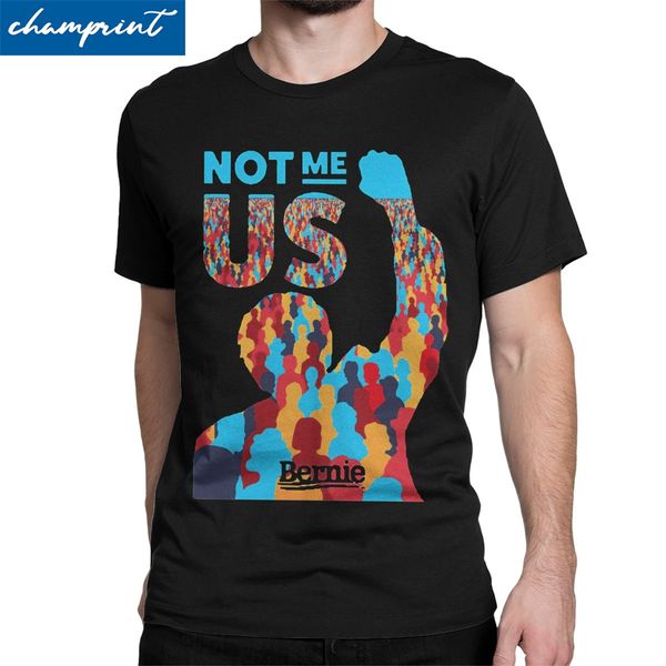 

футболка мужская bernie not me us повседневный хлопок tee рубашки с коротким рукавом bernie sanders 2020 президент выборы политика тенниска