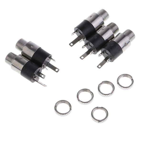 

3.5mm stereo jack panel mount connector pack of 5 repair 3.5mm jacks