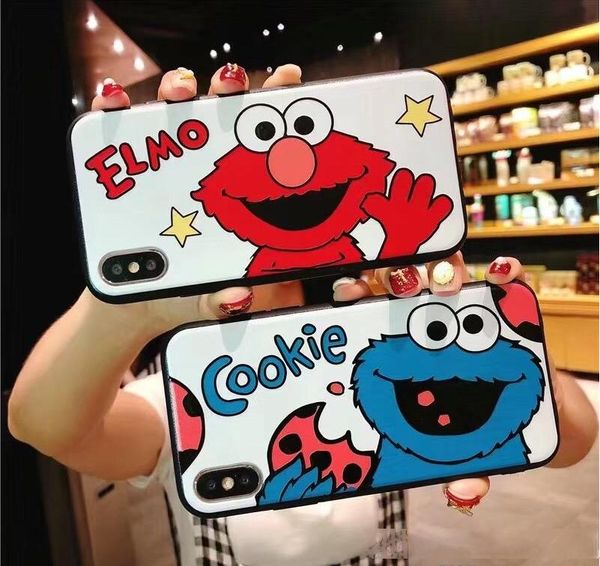 

funny sesame street phone case for iphone 11pro max x xs max xr 11 6s 7 8 plus cute cartoon tpu silicone protection case