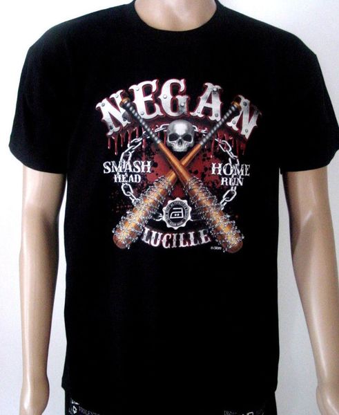 

t shirt negan lucille walking dead zombie s 3xl auch damen neu t shirt novelty cool men short sleeve t shirt
