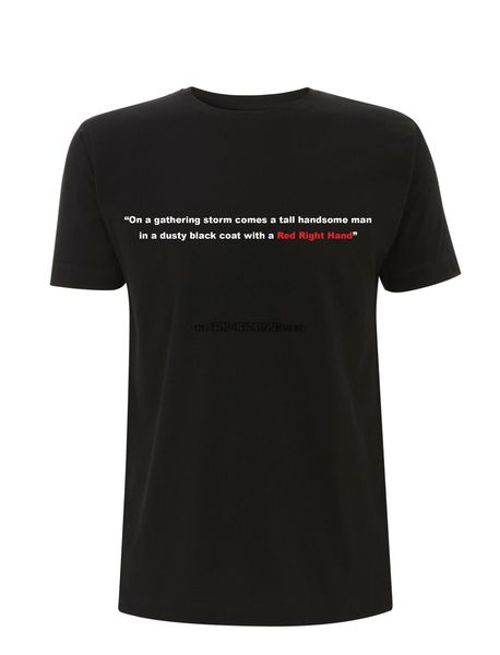 

nick cave the bad seeds red right hand lyric t. shirt