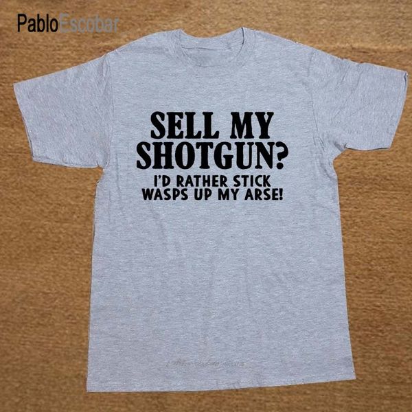 

новый летний стиль sell my shotgun смешные rude рождения подарков компьютер geek футболка футболка мужчины повседневная короткие рукава топ