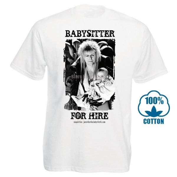 

ladies retro david bowie labyrinth movie jareth babysitter t shirt goblin king cool casual pride t shirt men new 010126