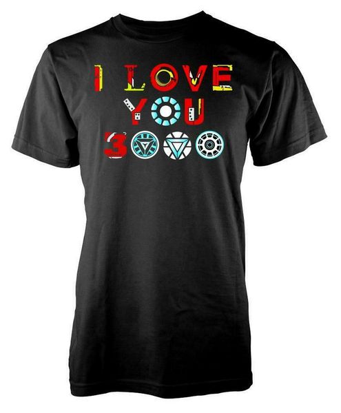 

marvellous i love you 3000 iron man tony stark t-shirt tee shirt popular tagless