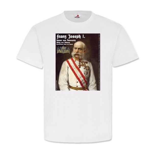 

franz joseph i bild kaiser vonkuk portrait classic tee shirts classic cotton men round collar short sleeve tee