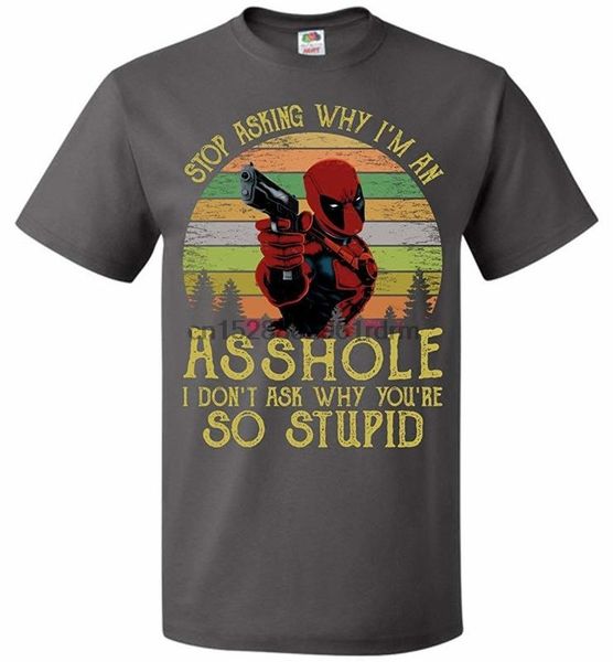 

clothing sasking why im an asshole t shirt deadpool retro vintage mens womens up to 5xl 4072