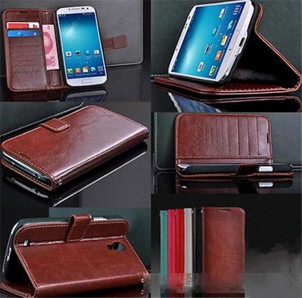 

min.order is $10 (mix order) luxury flip leather wallet cell phone case skin for samsung galaxy s4 s iv i9500 ec050