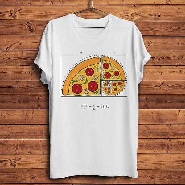 

fibonacci sequence the golden crust ratio pizza funny geek t shirt men white casual tshirt short sleeve streetwear tee