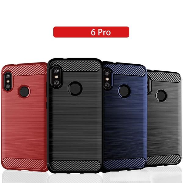 

case for redmi 6 pro tpu cover ultra thin lightweight carbon fiber design flexible bumper rubber protective case
