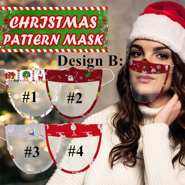 

christmas lip язык прозрачные маски xmas мультфильм маска печати очистить лицо с видимой lip глухонемого языка маска анти пыли e91601, Blue