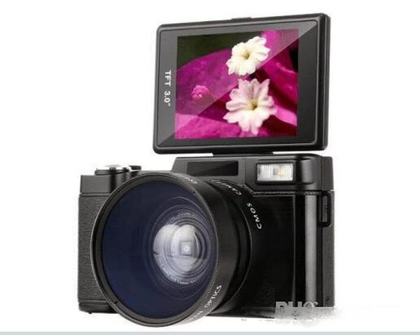 

2020 new 24mp hd half-dslr professional digital cameras with 4x telep,fisheye & wide angle lens camera macro hd camera