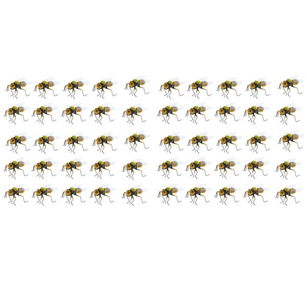 

50x grassland lifelike bee insect ornament fridge magnet vivid clay figurine model statues diy micro landscape lawn sculpture summer decor