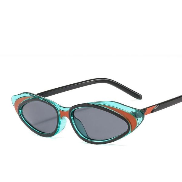 

unique small sunglasses women men 2020 uv400 futuristic skinny sun glasses retro triangle feminino, White;black