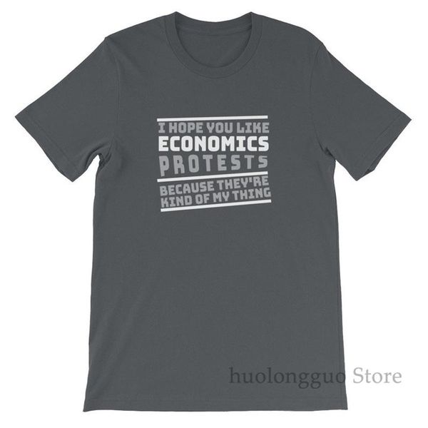 

economics protests are kinda my thing tshirt career gift tee protest tshirt occupation shirt gift men & women shirt short-sleeve