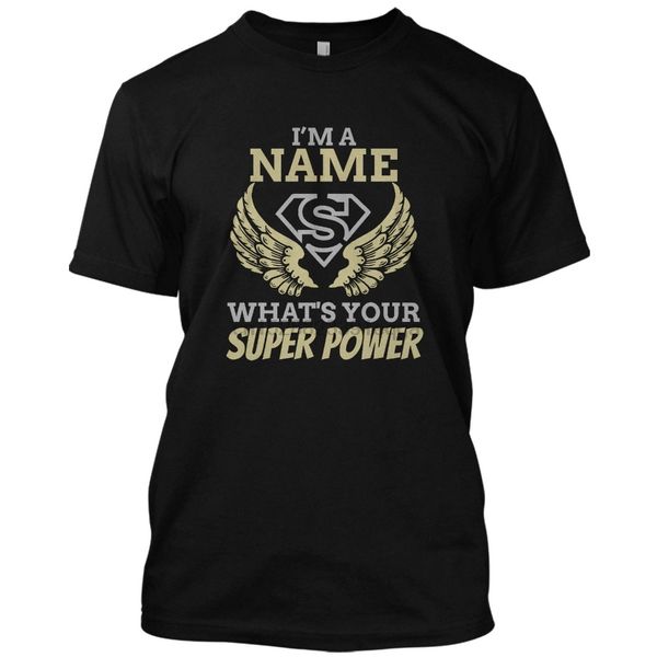 

im a name what your super power funny t shirt superman logo tee brand new fashion summer men brand clothing