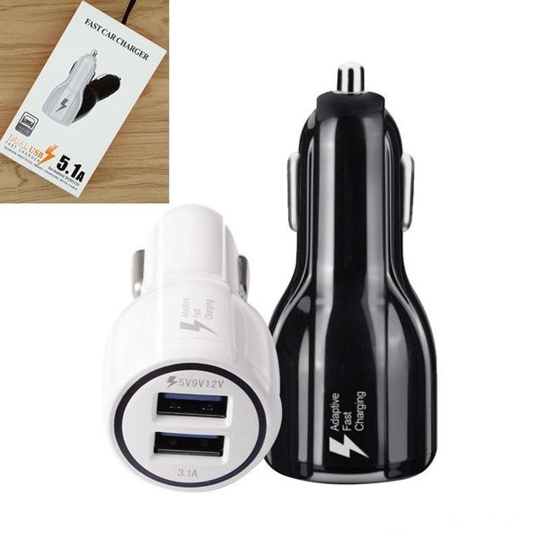 

qc3.0 fast charge 3.1a qualcomm quick charge car charger dual usb fast charging phone charger cable
