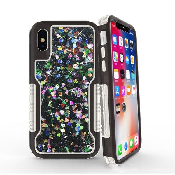 

for iphone x iquid quicksand cryatal case for samsung galaxy s9 plus s9 holster hybrid armor cases tpu pc new style phone cover