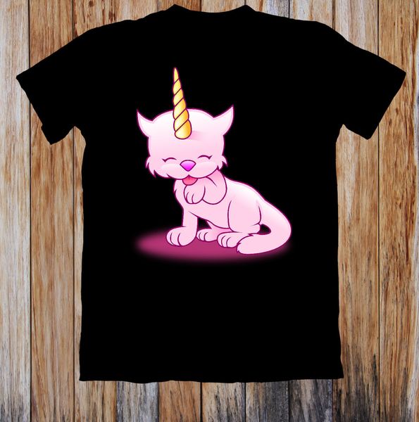 

caticorn прикольные унисекс футболку