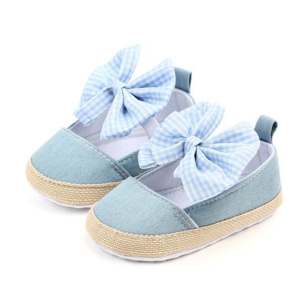 

2020 baby girl shoes spring autumn bow classic canvas cotton baby girl shoes the first walkers fashion comfort