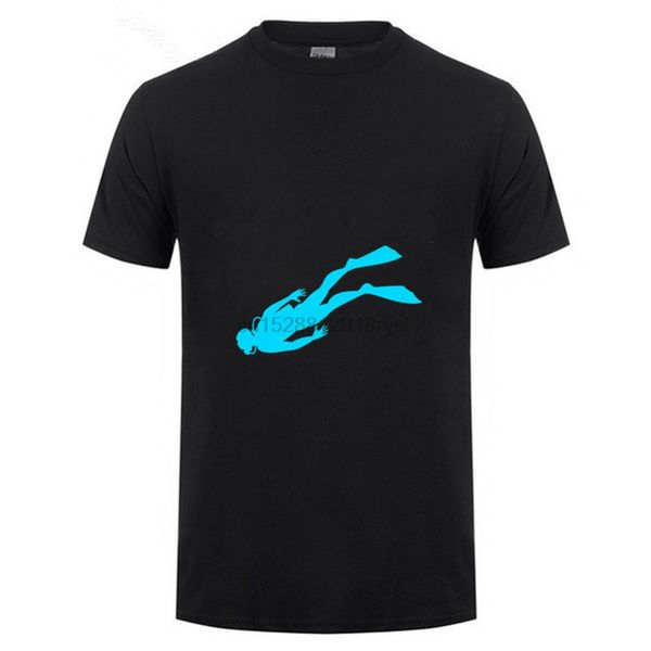 

funny t-shirt mens scuba dive men t shirt custom cotton short sleeve tee