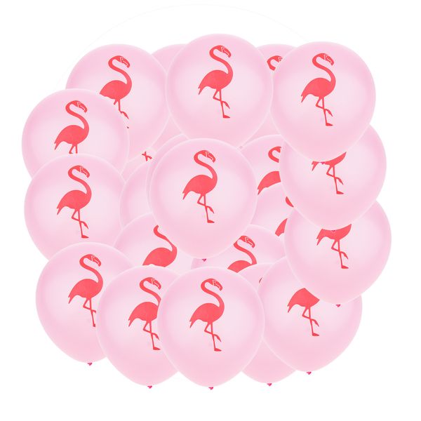 

pack of 20 hawaiian tropic flamingo latex balloons summer beach luau party decor 10 inch