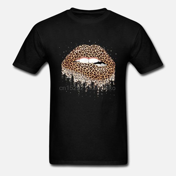 

men t shirt leopard print lips shirt women tshirt