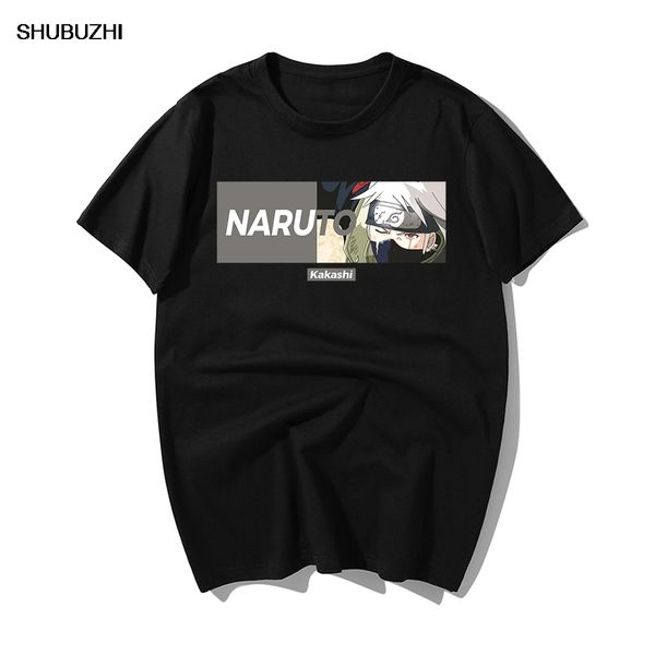 

naruto hatake kakashi t-shirt men summer fashion casual cotton naruto anime tshirt men cool harajuku tshirt streetwear