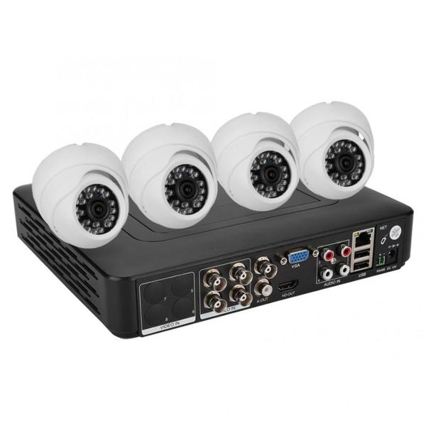 

4ch coaxial ahd ir surveillance video security camera kit hd 500w pixels
