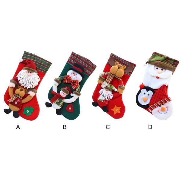 

christmas decorations lovely stocking santa claus decoration sock tree hanging ornaments festival party home supplies #