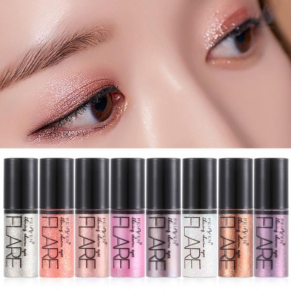 

professional shiny eye liner pen cosmetics for women silver rose gold color liquid glitter eyeliner makeup beauty tools